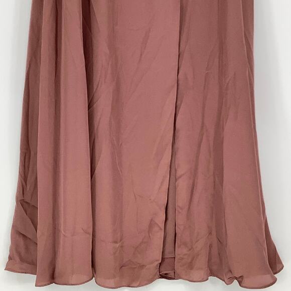 NEW! Dessy Collection Size 14 Satin Off Shoulder Empire Gown $261 msrp I21-15 - Picture 8 of 10